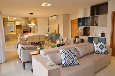 Apartamento no Bairro Nova Aliança com 03 suites, lavabo, varanda gourmet, 02 vagas de garagem.