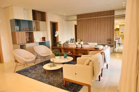 Apartamento no Bairro Nova Aliança com 03 suites, lavabo, varanda gourmet, 02 vagas de garagem.