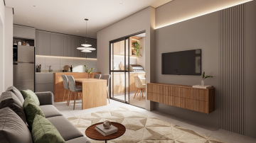 imagem 3 - Apartamentos de 65m² com 2 dormitórios sendo 1 suíte e 1 vaga de garagem imagem 3 - Apartamentos de 65m² com 2 dormitórios sendo 1 suíte e 1 vaga de garagem