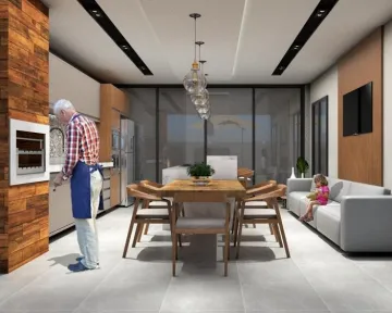 imagem 3 - Casa térrea em condomínio  no Bairro Terras de Florença com  03 suítes  com armários planejados,varanda gourmet com churrasqueira. imagem 3 - Casa térrea em condomínio  no Bairro Terras de Florença com  03 suítes  com armários planejados,varanda gourmet com churrasqueira.
