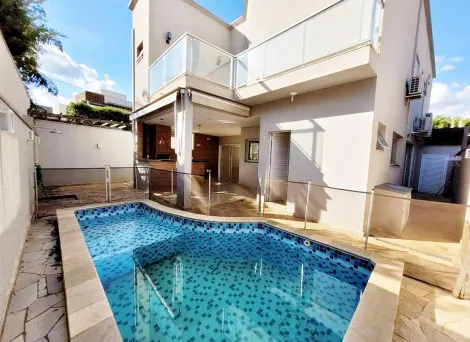 Casa sobrado em condomínio 03 dormitórios com piscina para locação no  Buona Vita Ribeirão